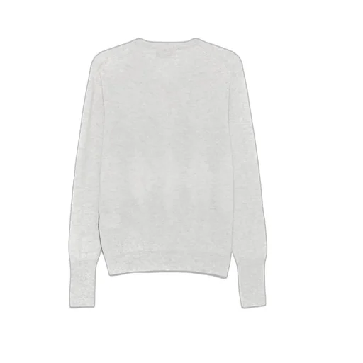 Diamond-Pattern V-Neck Sweater