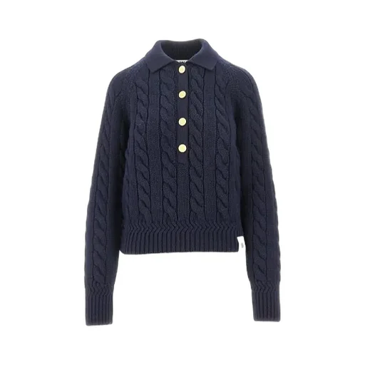 Logo Patch Buttoned Jumper