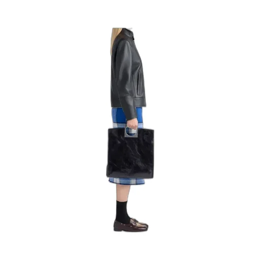 Anni Foldable Leather Tote Bag