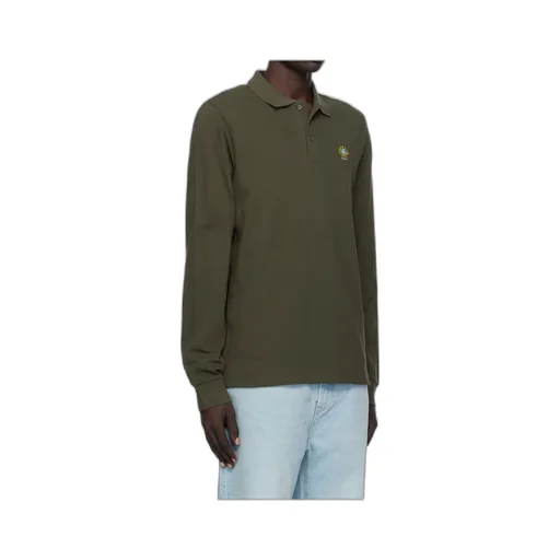 Long Sleeve Badge Logo Polo Shirt