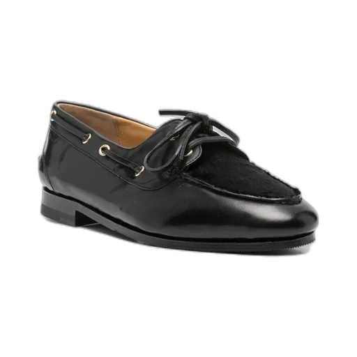 Leather Lace-Up Loafers