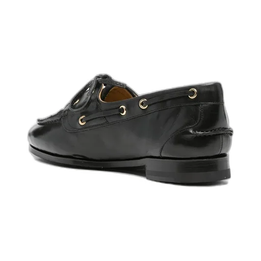 Leather Lace-Up Loafers