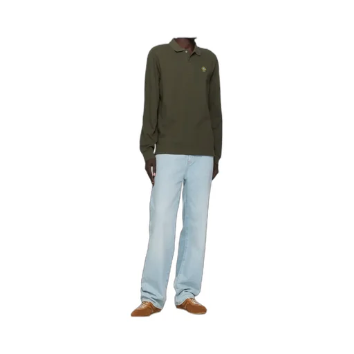 Long Sleeve Badge Logo Polo Shirt