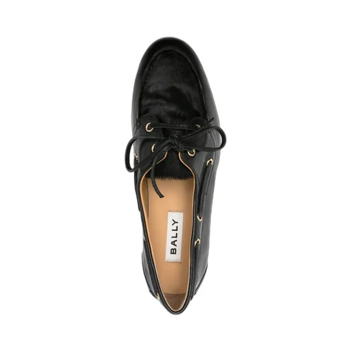 Leather Lace-Up Loafers