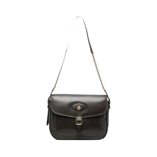 Buckle-Fastening Shoulder Bag
