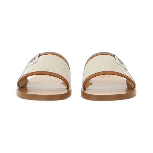 Logo Patch Open-Toe Slides