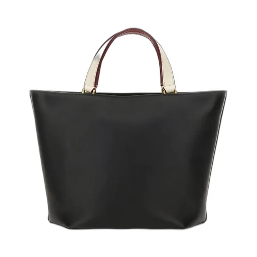 Logo Embossed Top Handle Bag