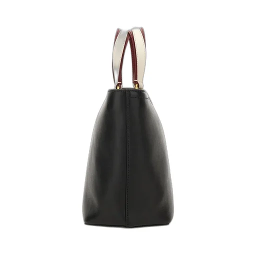 Logo Embossed Top Handle Bag