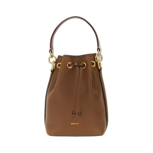 Logo Printed Drawstring Bucket Bag
