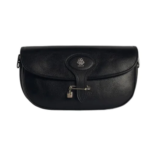 Logo Printed Pin Detailed Shoulder Bag