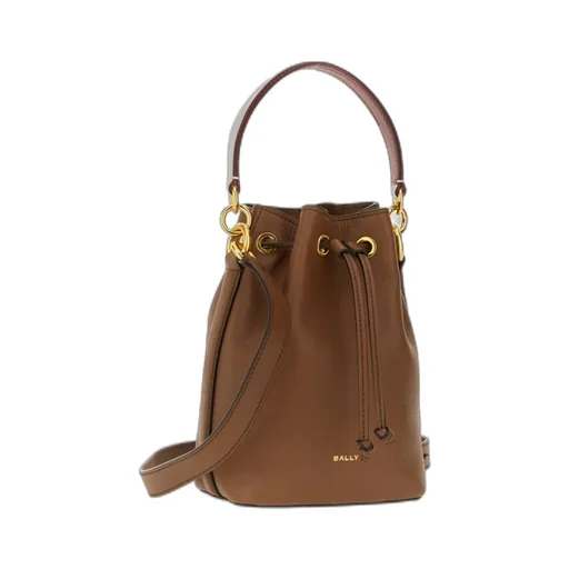 Logo Printed Drawstring Bucket Bag
