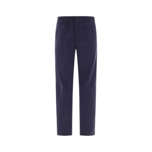 Elastic Waist Straight-Leg Pants