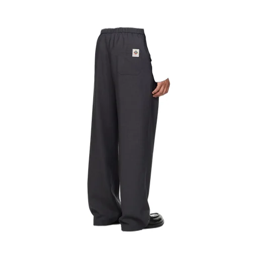 Elasticated Straight-Leg Pants