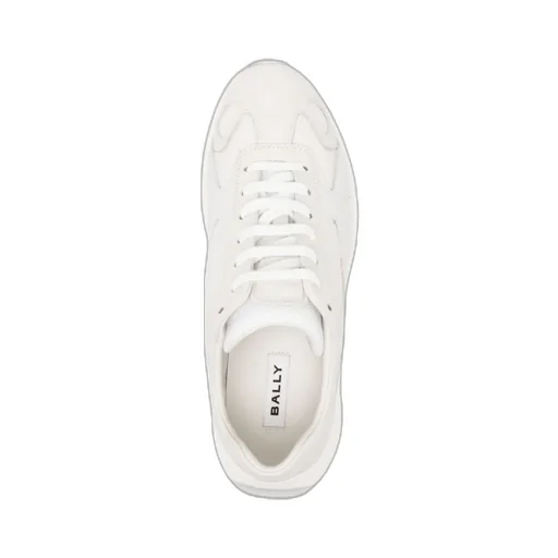 Panelled Leather Lace-Up Sneakers