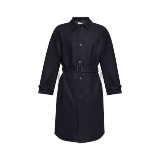 Button-Up Belted Coat