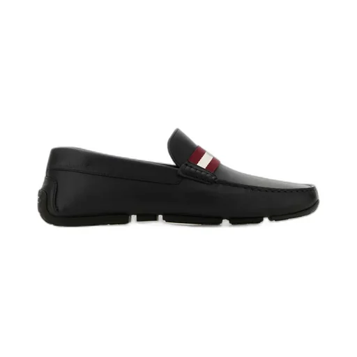 Stripe-Detailed Slip-On Loafers