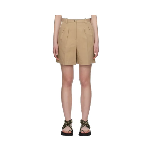 Pleat Linen Shorts