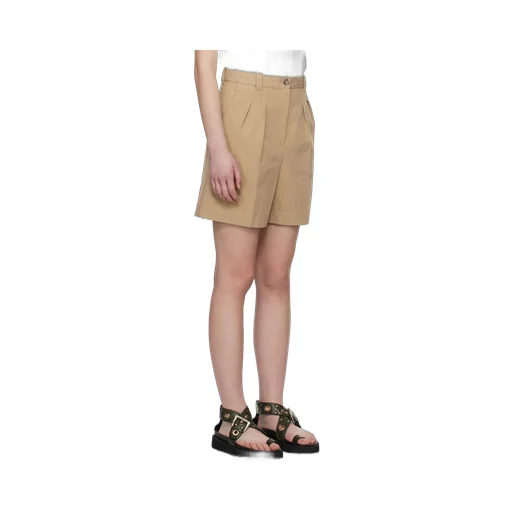 Pleat Linen Shorts