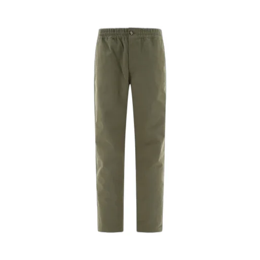 Elastic Waist Straight-Leg Pants