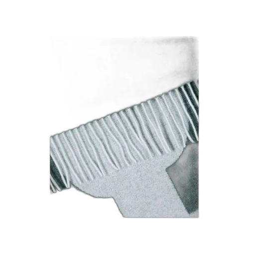 Logo Intarsia Fringed Scarf
