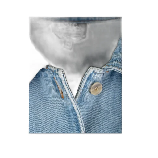 Long-Sleeved Denim Shirt Dress