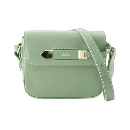Logo Stamp Foldover Top Crossbody Bag