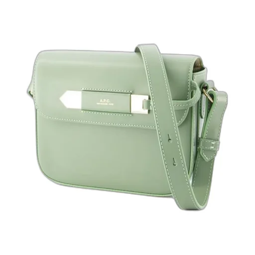 Logo Stamp Foldover Top Crossbody Bag