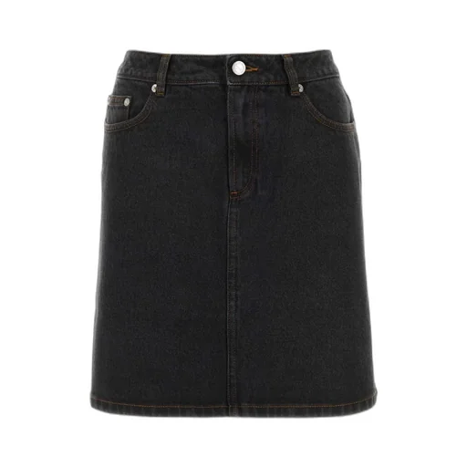 Standard A-Line Denim Miniskirt