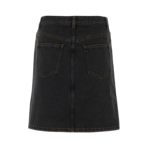 Standard A-Line Denim Miniskirt