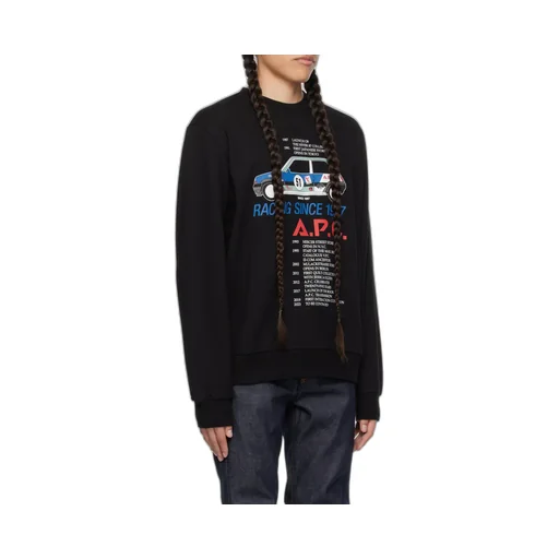 Graphic Printed Crewneck Sweatshirt