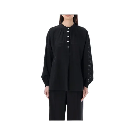 Flora Tartan-Check Cotton Blouse
