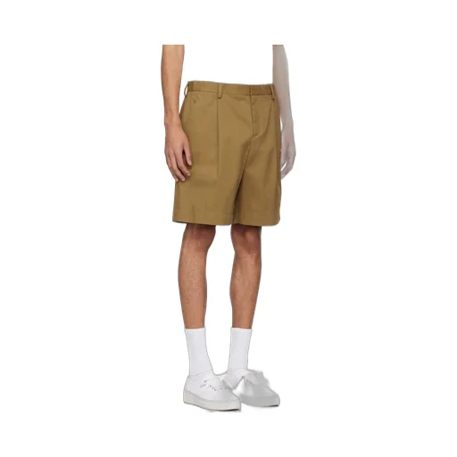 Pleated Bermuda Shorts