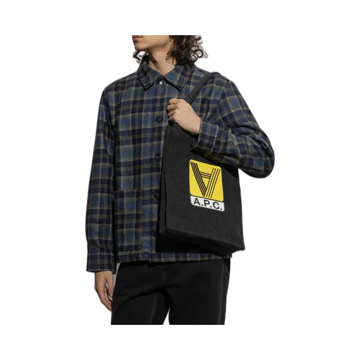 Lou Logo Printed Tote Bag