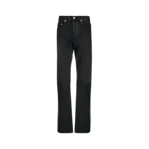 Mid-Rise Straight-Leg Jeans