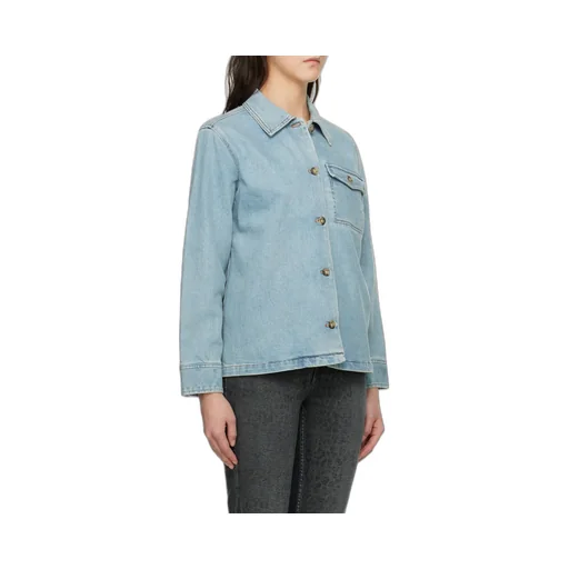Janice Buttoned Denim Jacket