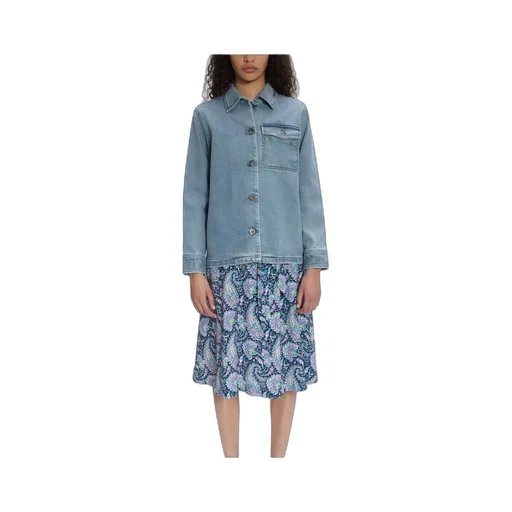 Janice Buttoned Denim Jacket