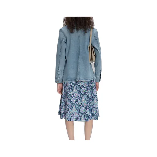 Janice Buttoned Denim Jacket
