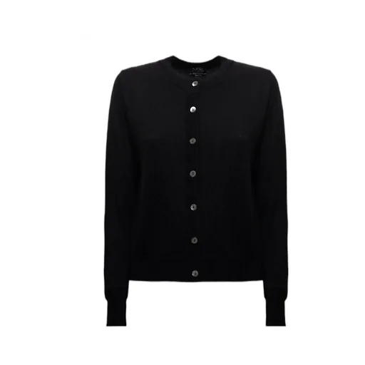 Fine-Knit Long-Sleeve Cardigan