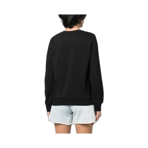 Flocked Logo Crewneck Sweatshirt
