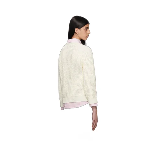 Long-Sleeved Crewneck Knit Jumper