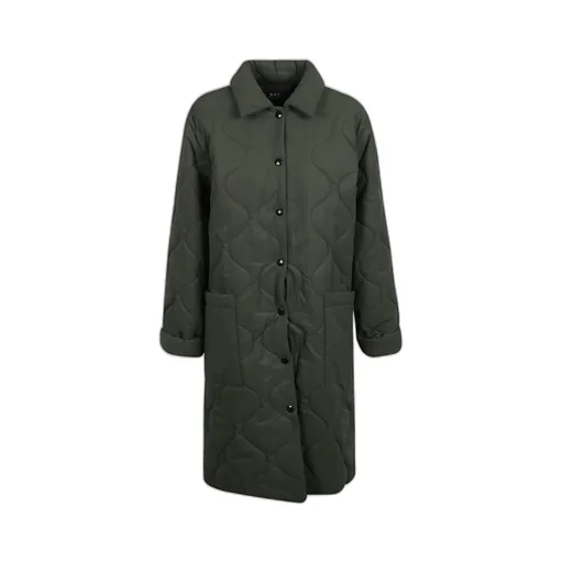 Sarah Quilted Buttoned Coat