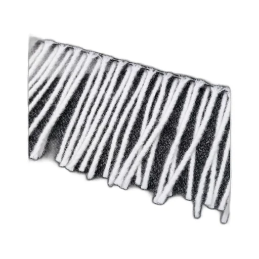 Logo Detailed Fringed Scarf