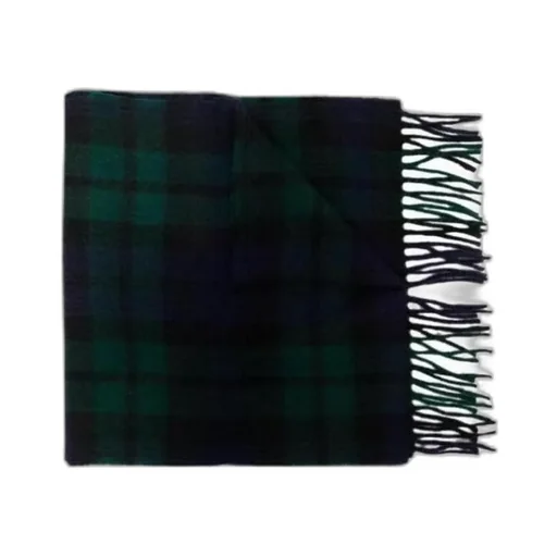 Mahe Tartan-Check Wool Scarf