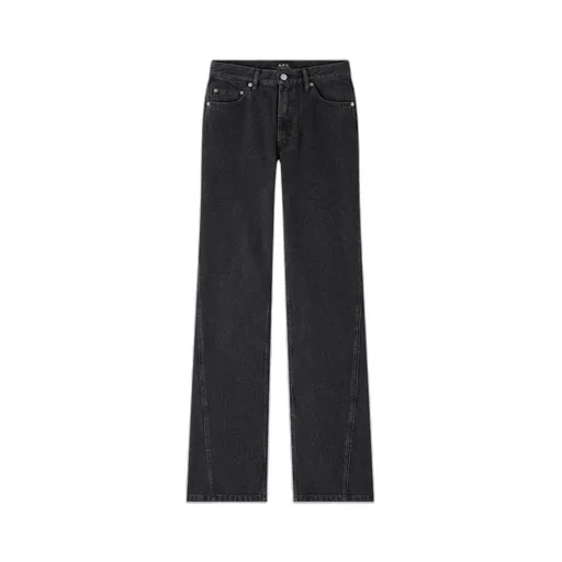Button Detailed Straight Leg Jeans