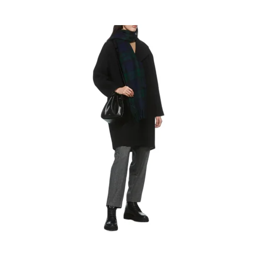 Mahe Tartan-Check Wool Scarf