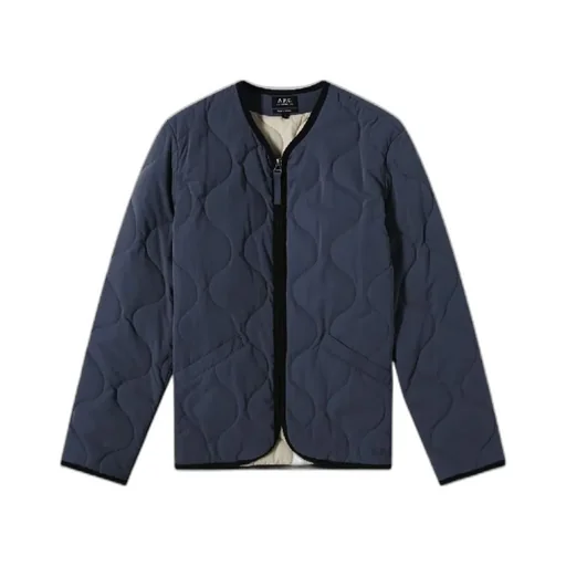 Quilted Front-Zip Jacket