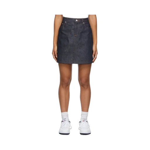 High Waist Mini Denim Skirt