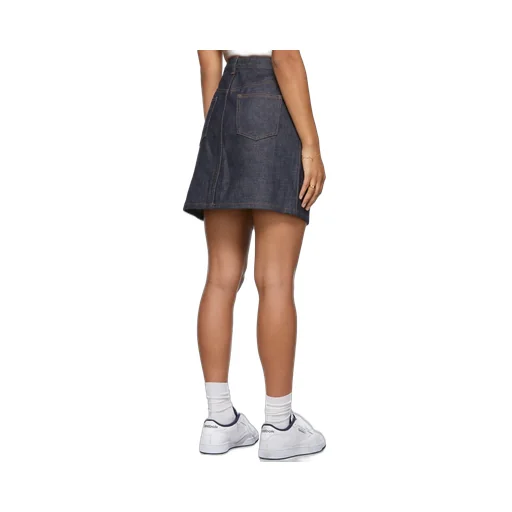 High Waist Mini Denim Skirt
