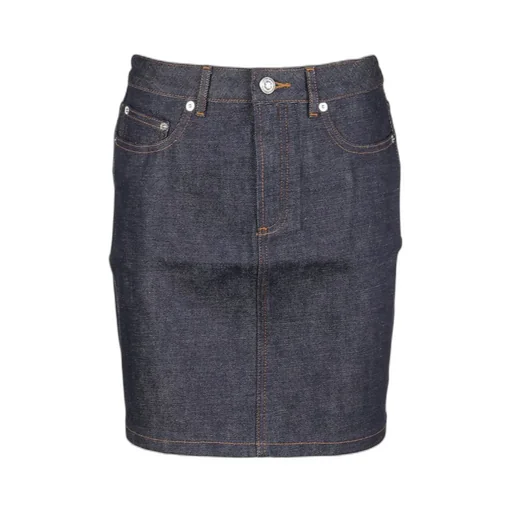 High Waist Mini Denim Skirt