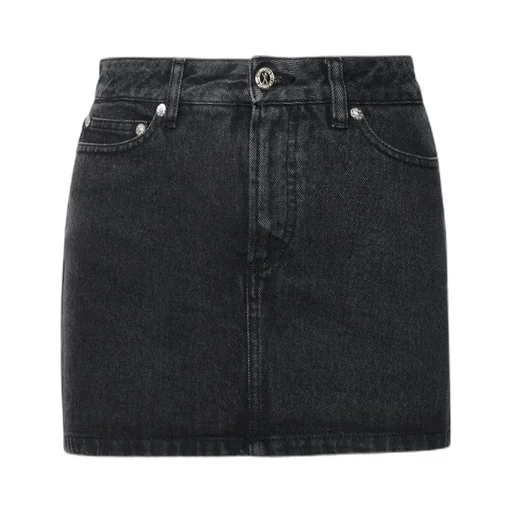 Washed Denim Mini Skirt